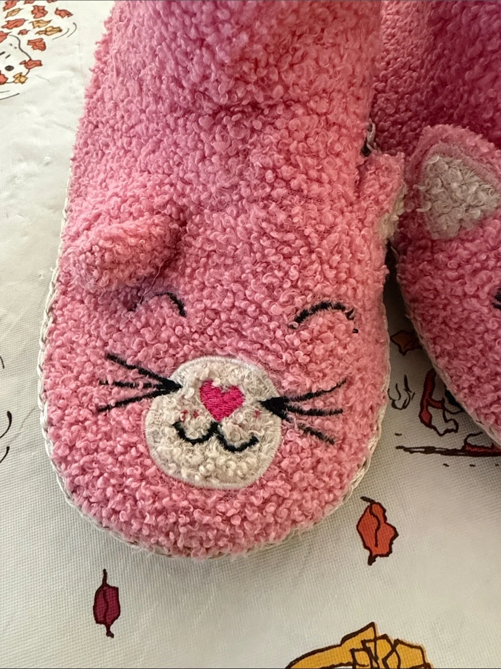 Hanna Andersson cat slippers girls 13 1